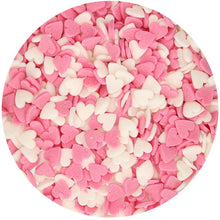 Charger l'image dans la galerie, FunCakes Décoration -  Cœurs Rose-Blanc - 60g