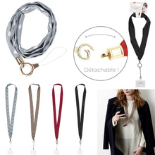 Charger l'image dans la galerie, Tour de cou/bandoulière smartphone universelle en tissu - (2 couleurs disponibles, aléatoire)