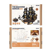 Charger l'image dans la galerie, ROKR The Seahorse Barque - Détail des sculptures et dorures