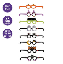 Charger l'image dans la galerie, Set de 8 paires de lunettes en papier - Halloween ( LEGAMI )
