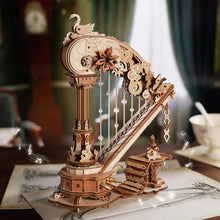 Charger l'image dans la galerie, ROKR Magic Harp - Détail du cygne blanc et des cordes