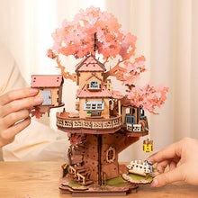 Charger l'image dans la galerie, Rolife Sakura Tree House - Maquette en bois assemblée
