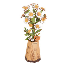 Charger l'image dans la galerie, Rowood Chamomile - Fleur en bois montée, vue détourée