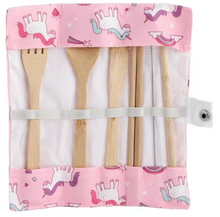 Charger l'image dans la galerie, Set de couverts en bambou - Licorne