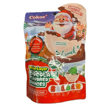 Charger l'image dans la galerie, Sachet de bonbons de Noël Cokoc Triple Layer Crunch 60g avec illustration du Père Noël