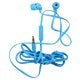 Charger l'image dans la galerie, Gros plan sur les embouts intra-auriculaires bleus et le microphone du kit be MIX