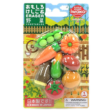 Charger l'image dans la galerie, Set de Gommes Puzzle Iwako - Les Petits Légumes du Potager