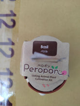 Charger l'image dans la galerie, Gros plan sur l emballage cartonné du kit de plantation Peropon Panda aromatisé au Basilic