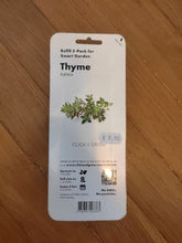 Charger l'image dans la galerie, Emballage avant du pack de 3 recharges de thym comestible pour potager d'intérieur Click & Grow Smart Garden