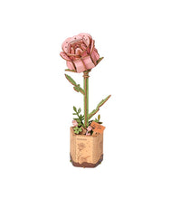 Charger l'image dans la galerie, Puzzle 3D en bois à monter soi-même - Pink rose (ROWOOD)
