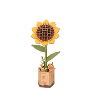 Charger l'image dans la galerie, Puzzle 3D en bois à monter soi-même - Sunflower (ROWOOD)