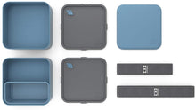Charger l'image dans la galerie, Boîte repas bento MB Square - Denim 1.7L (MONBENTO)
