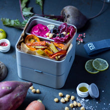 Charger l'image dans la galerie, Boîte repas bento MB Square - Denim 1.7L (MONBENTO)