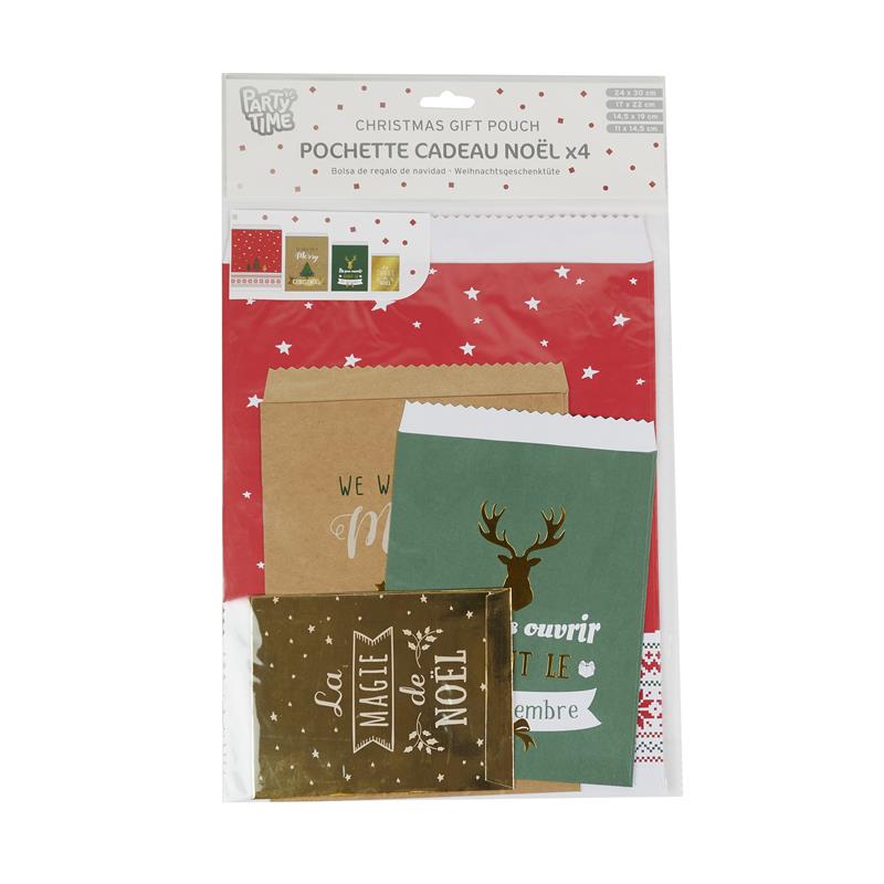 Pochette cadeau Noël x4PCS – Funso shop