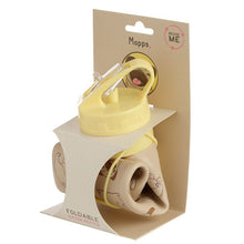 Charger l'image dans la galerie, Bouteille pliable réutilisable en silicone avec paille Mopps - Chien Carlin 600ml