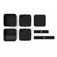 Charger l'image dans la galerie, Boîte repas bento MB Square - Noir 1.7L (MONBENTO)