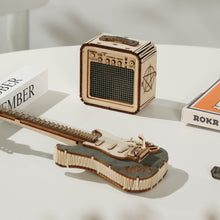 Charger l'image dans la galerie, ROKR Electric Guitar - Détail des cordes et du micro
