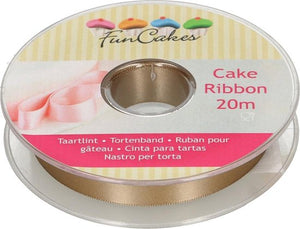 FunCakes Ruban Gâteau - Or - 15mmx20m