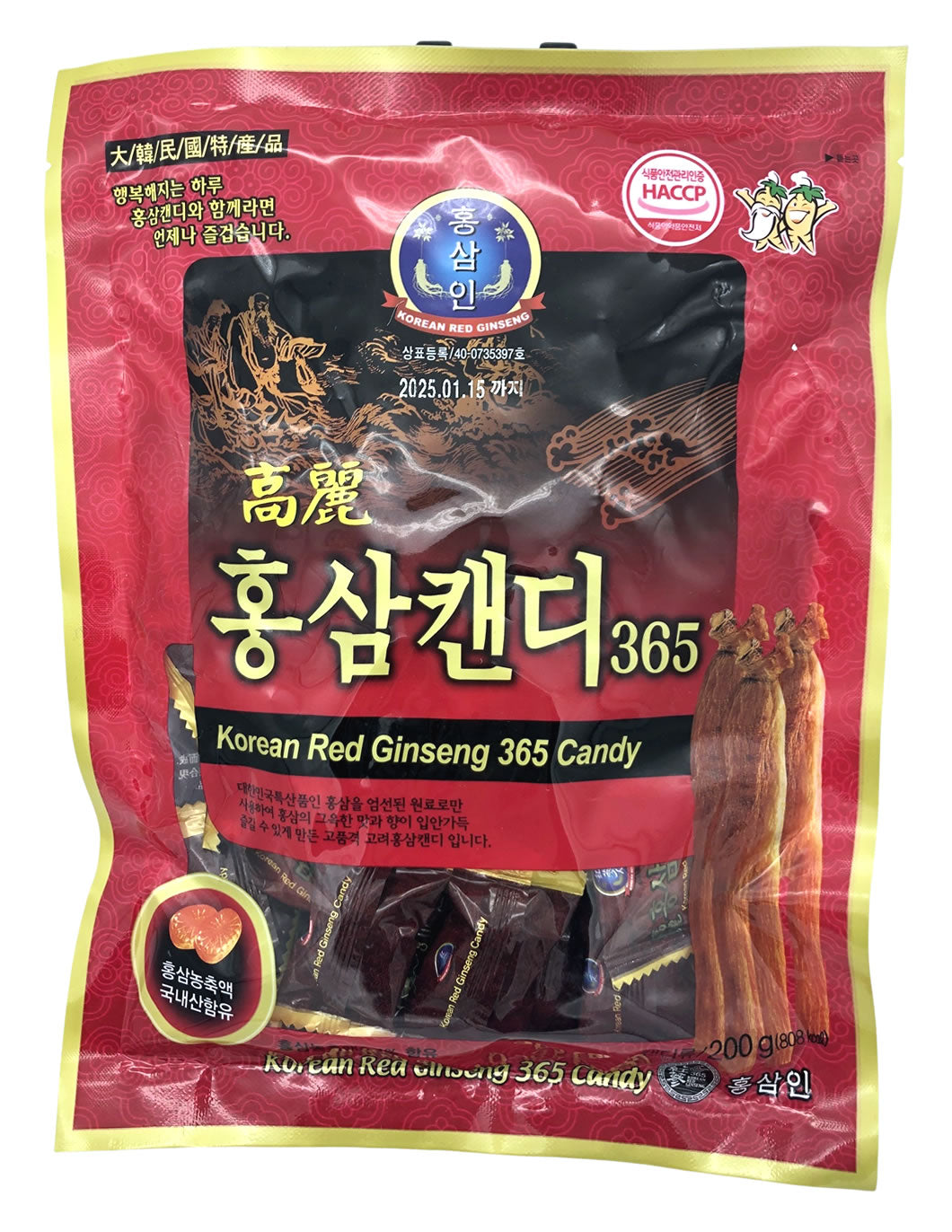 Bonbons coréens au ginseng rouge - 200G