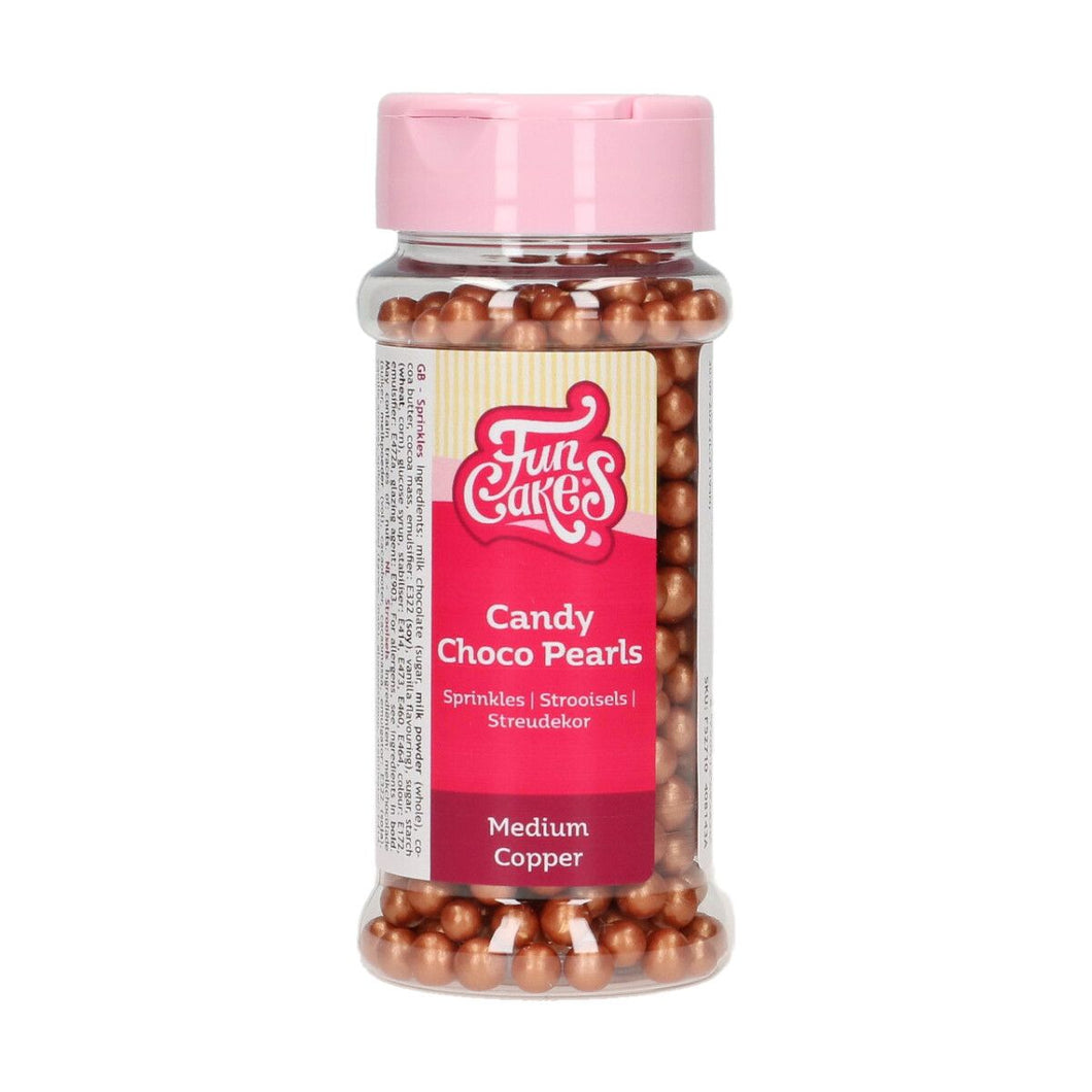 FunCakes Choco Pearls Medium - Copper - 80 g