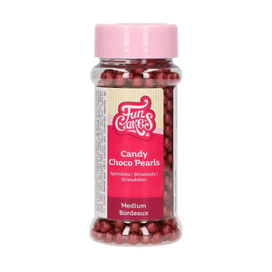 FunCakes Choco Pearls Medium - Bordeaux - 80 g