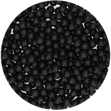 Charger l&#39;image dans la galerie, FunCakes Perles en Sucre Large - Noir Brillant - 80g

