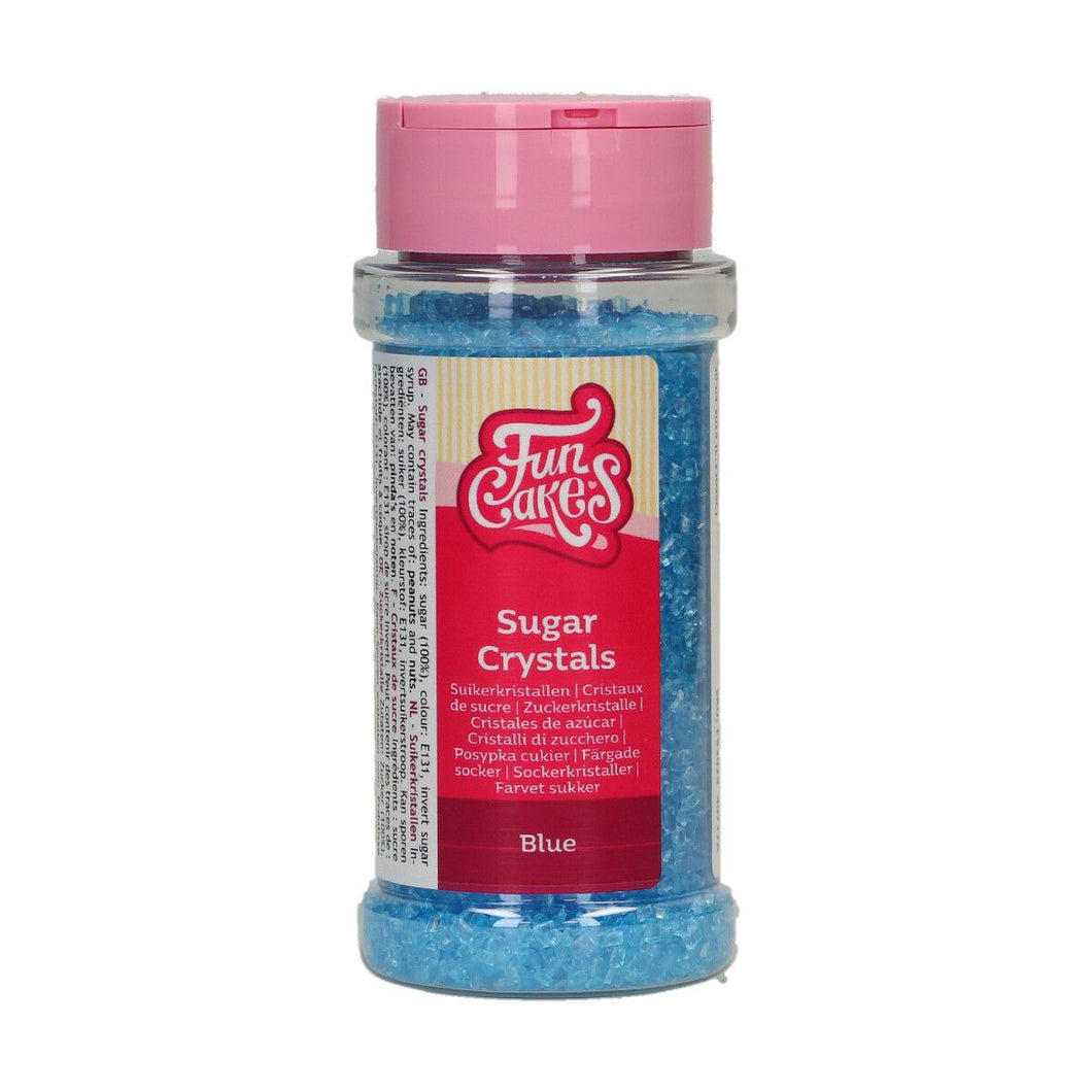 FunCakes Sugar Crystals - Bleu - 80g