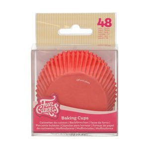 FunCakes Caissettes à Cupcakes - Rouge - pcs/48
