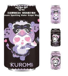 Ramune cannette HIGH UP Kuromi - raisin, design aléatoire 330ML