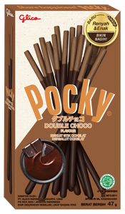 Pocky Biscuit Stick Double choco - Chocolat double, 47G (GLICO)