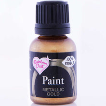 Charger l&#39;image dans la galerie, Rainbow Dust Metallic Food Paint - Gold - 24ml
