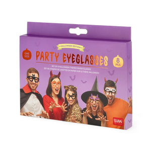 Lunettes En Papier Halloween - Lot De 30 Accessoires Photo Booth, Motifs Citrouille, Fantôme, Chauve-souris - 5