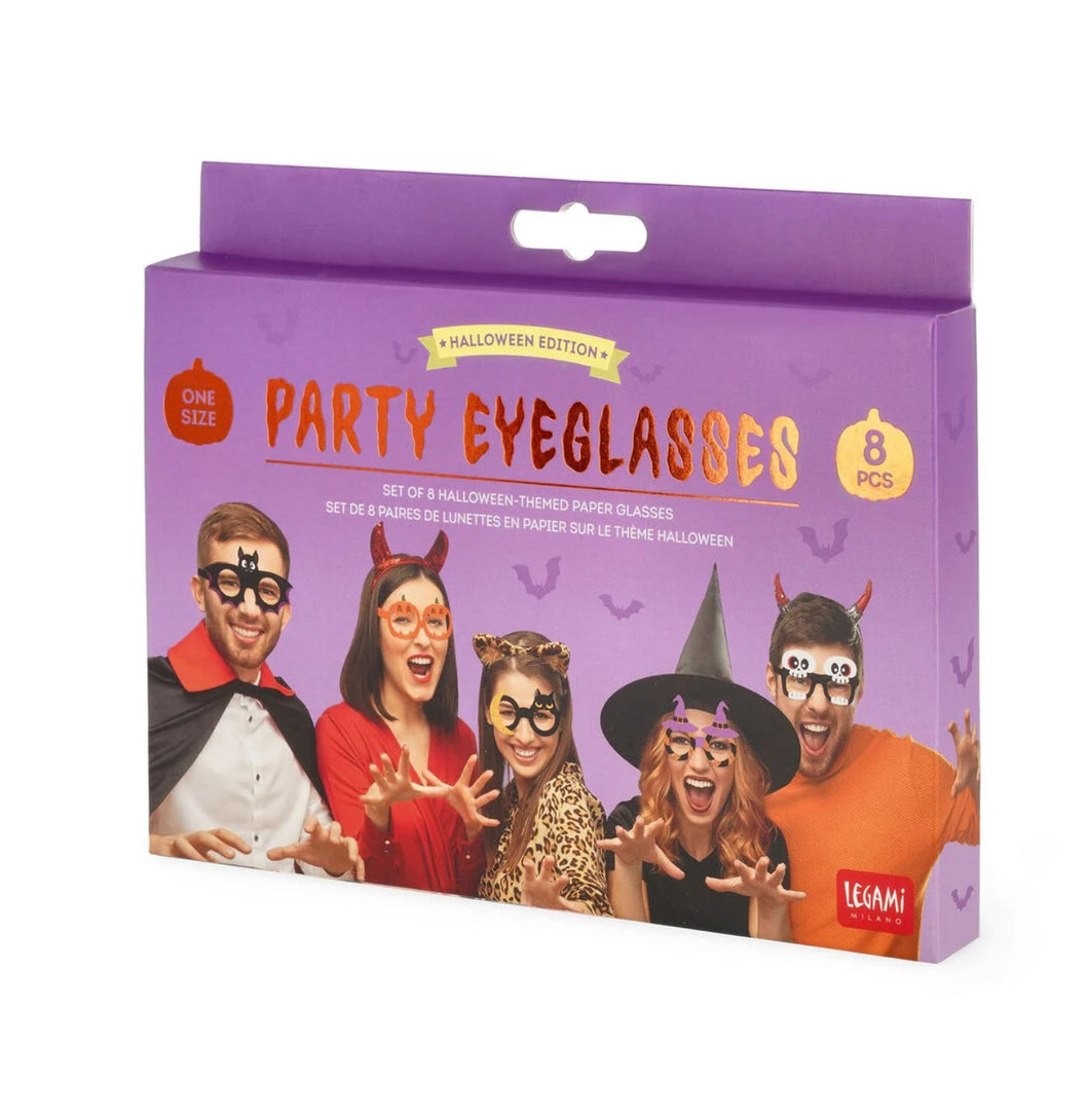 Set de 8 paires de lunettes en papier - Halloween ( LEGAMI )