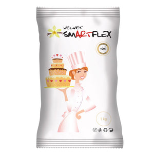 SmartFlex Pâte à Sucre Velours - Blanc Vanille - 1kg