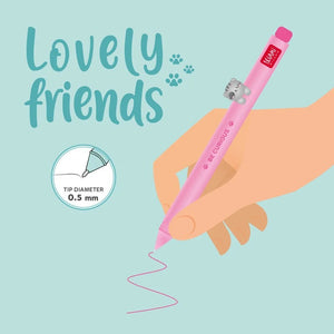 Stylo à encre gel "Lovely Friends" - plusieurs thèmes disponibles, au choix (LEGAMI)