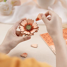 Charger l'image dans la galerie, Rowood Light Orange Gerbera - Assemblage d'une fleur pièce par pièce
