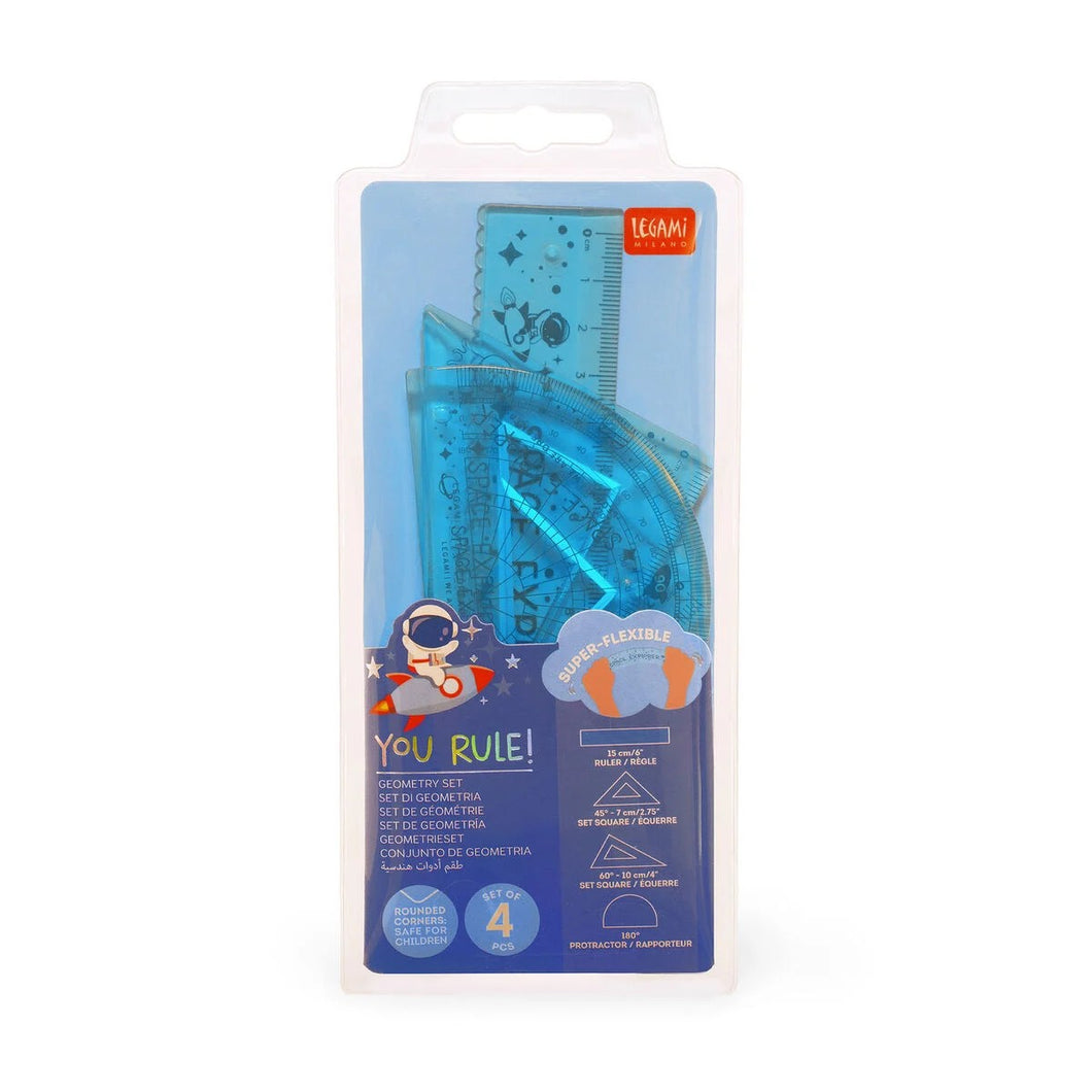 Set de géométrie super flexible x4pcs - You Rule!