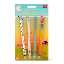 Charger l&#39;image dans la galerie, Set de 4 Stylos à encre gel effaçable - Farm sweet farm (LEGAMI)
