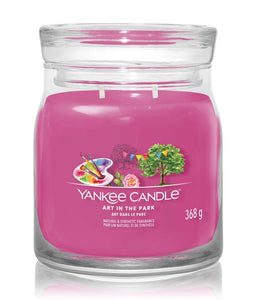 Bougie moyenne jarre Art in the park - Art dans le parc (YANKEE CANDLE) 368G