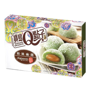 Mochi - Pandan et noix de coco 6pcs - 210G (Q TAIWAN DESSERT)