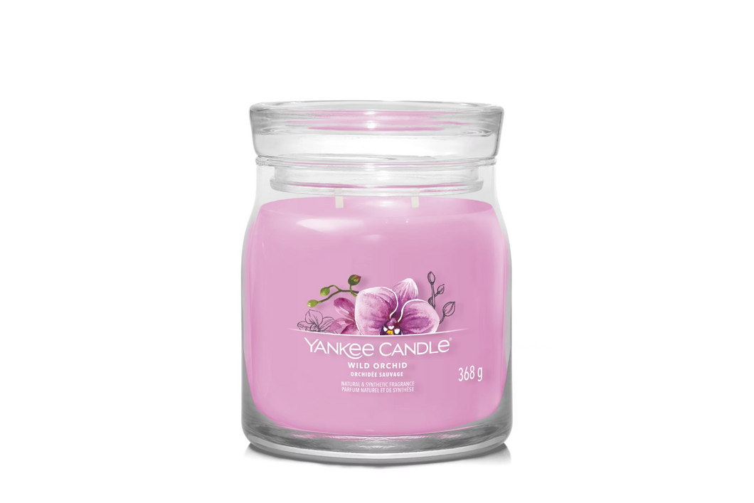 Bougie moyenne jarre Wild Orchid - Orchidée Sauvage (YANKEE CANDLE) 368G