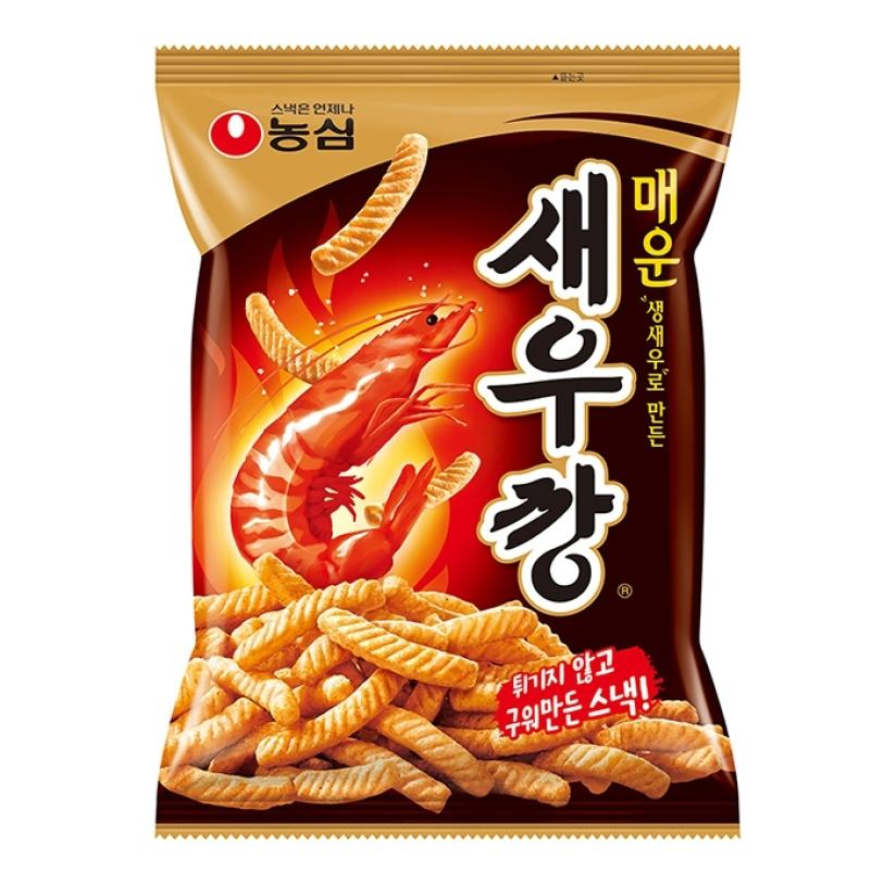Crackers Shrimp flavoured spicy - saveur crevette épicé 75G (NONGSHIM)
