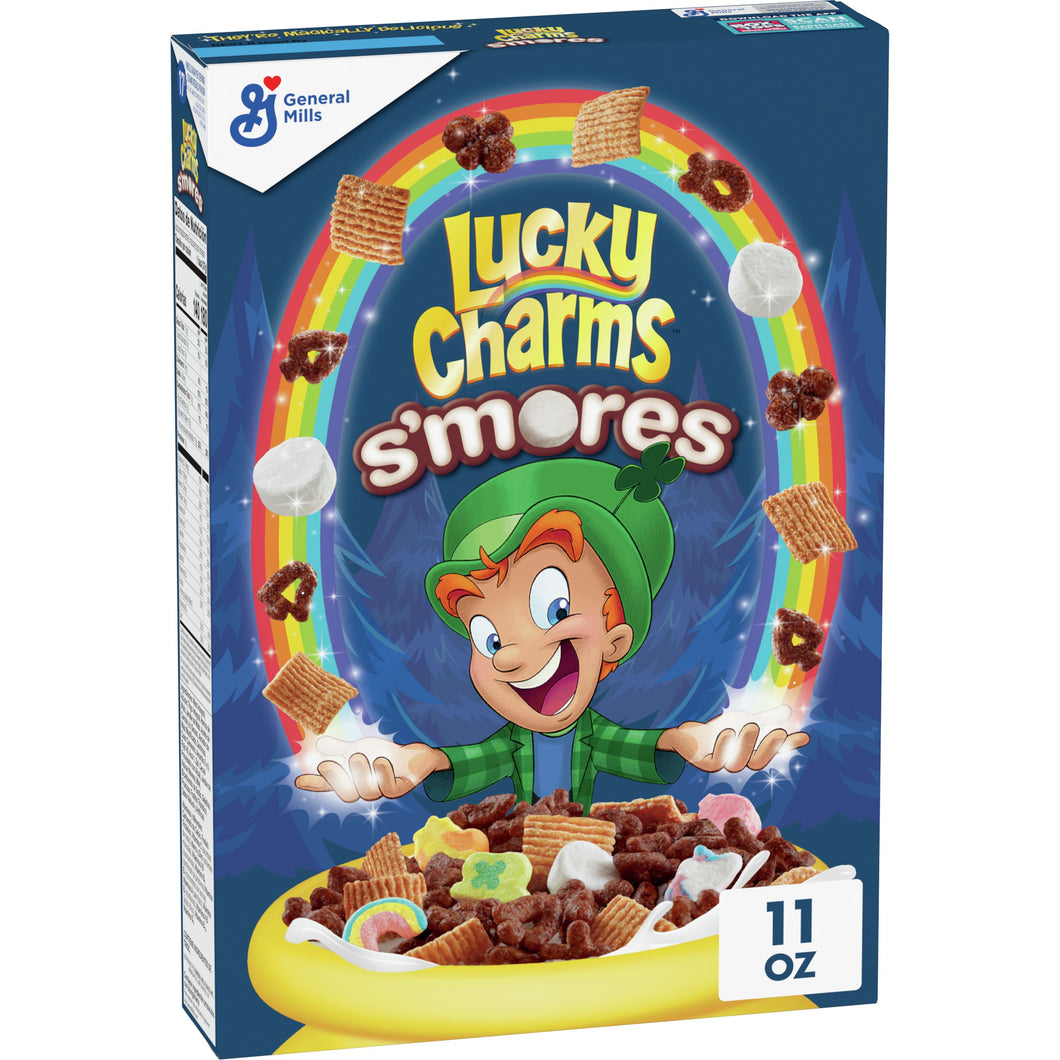 Lucky Charms Céréales S'mores- guimauves, chocolat et céréales 297G
