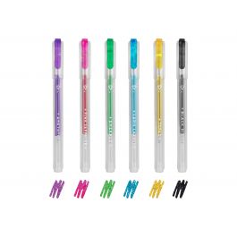 Stylos gel pailletés - Shine Like A Diamond x6