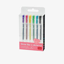 Charger l&#39;image dans la galerie, Stylos gel pailletés - Shine Like A Diamond x6
