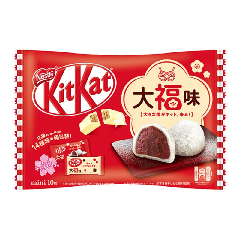 KitKat mini japonais - chocolat blanc et daifuku mochi 116G