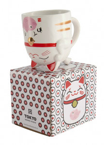 Mug chat porte-bonheur Maneki neko - (2 couleurs disponibles en aléatoire)