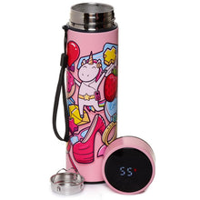 Charger l&#39;image dans la galerie, Bouteille thermo avec thermomètre digital - Licorne Sweet Teen 450ML
