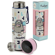 Charger l&#39;image dans la galerie, Bouteille thermo avec thermomètre digital - Pusheen Cat Gaming 450ML
