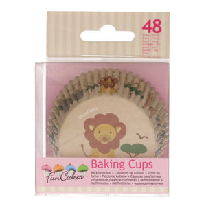 FunCakes Caissettes à Cupcakes -Animaux Safari- pcs/48
